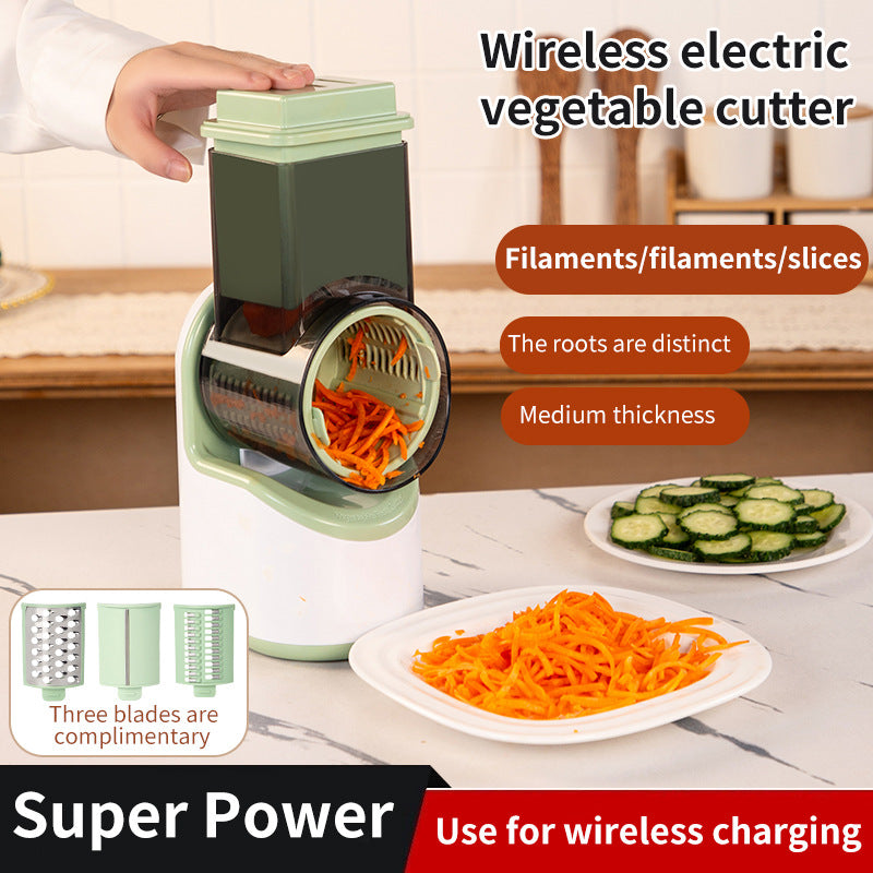Multifunctional Electric Vegetable Cutter with Automatic Roller for Home Kitchen