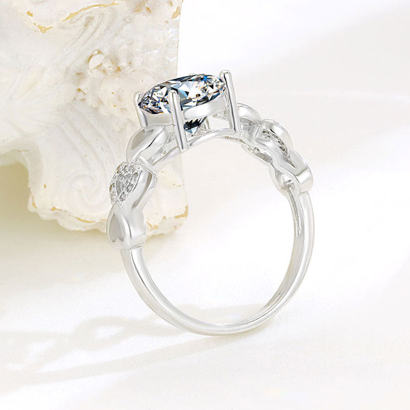 Imitation Moissanite Closed Ring