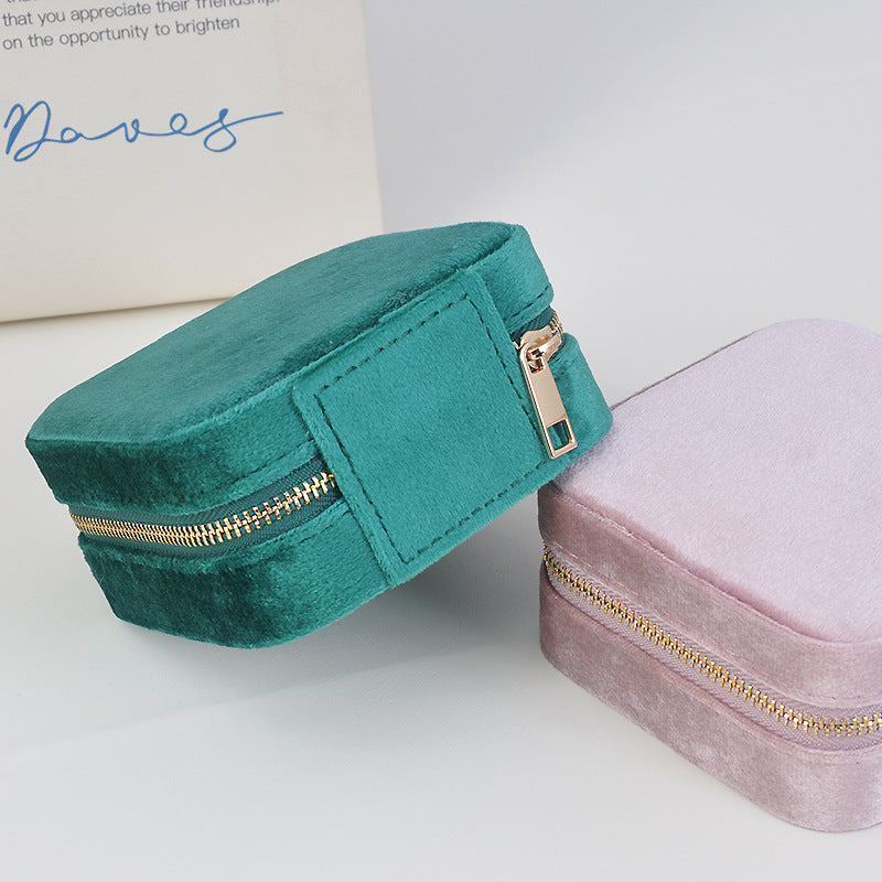 Portable mirror jewelry box