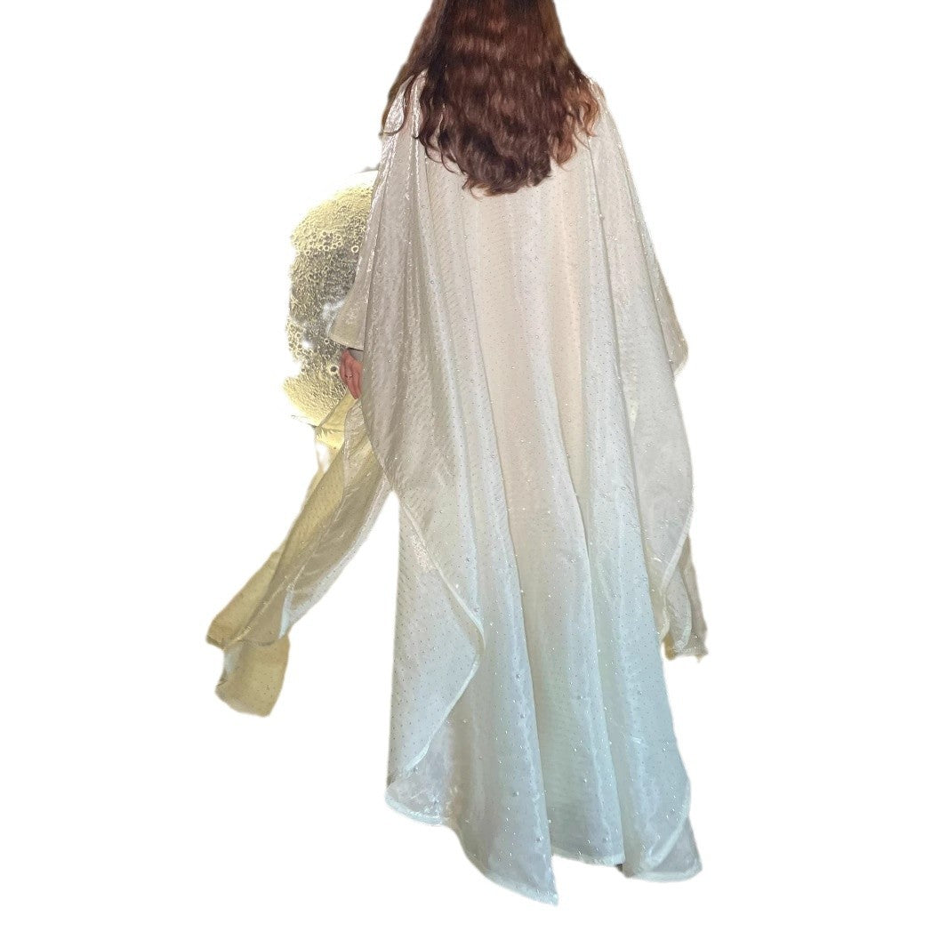 Stitched diamond bead robe