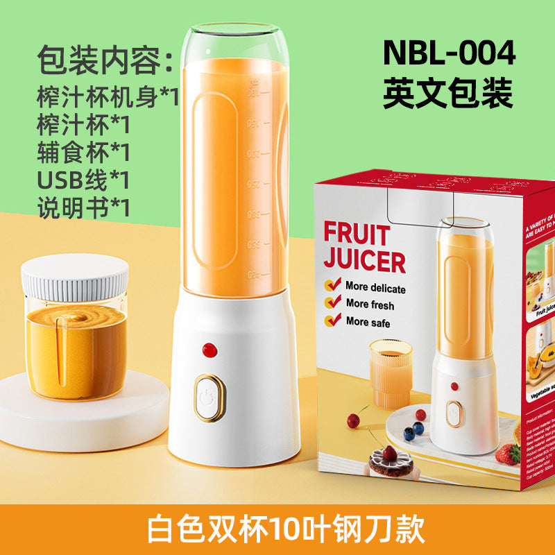 Portable Mini Blender Electric Juicer Cup Multi Functional Fruit Mixer for Home Use