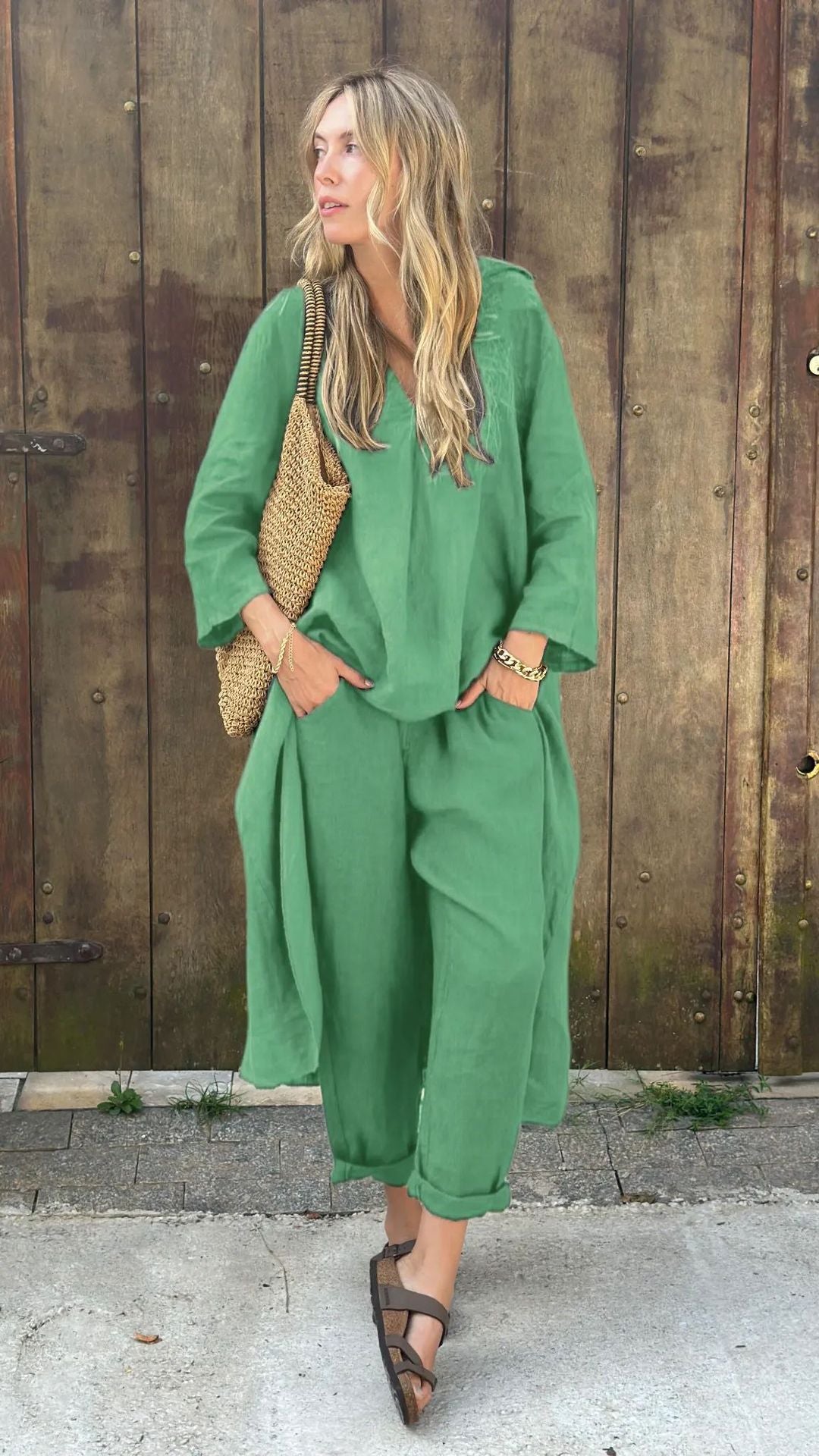 Women Cotton Linen Set