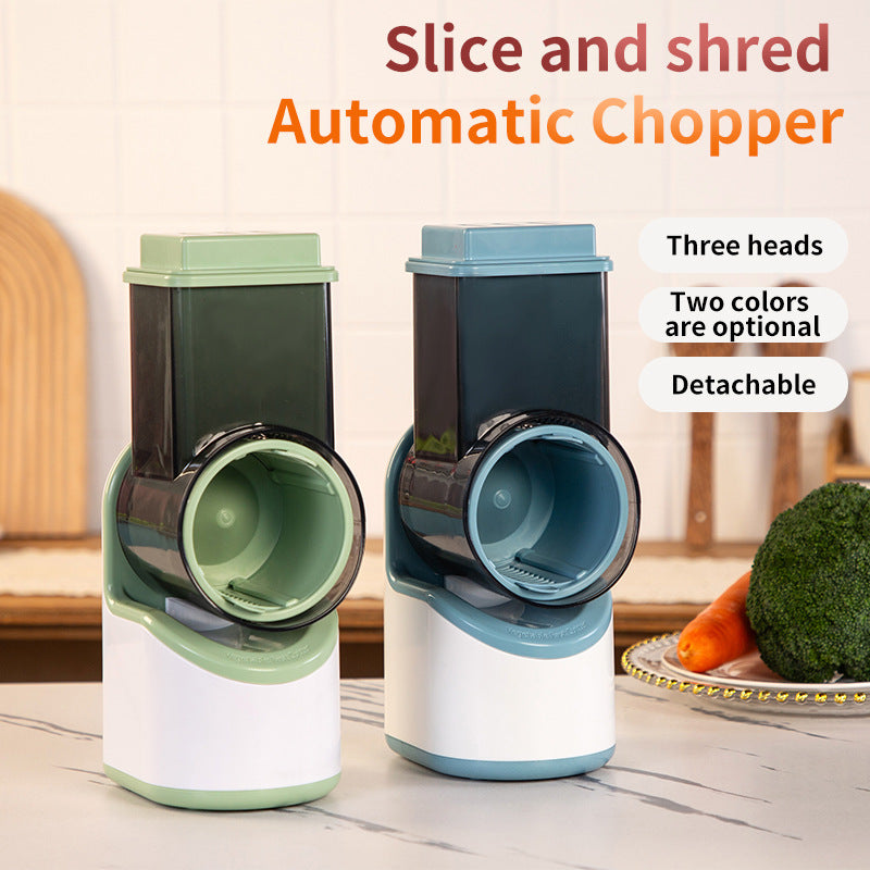 Multifunctional Electric Vegetable Cutter with Automatic Roller for Home Kitchen