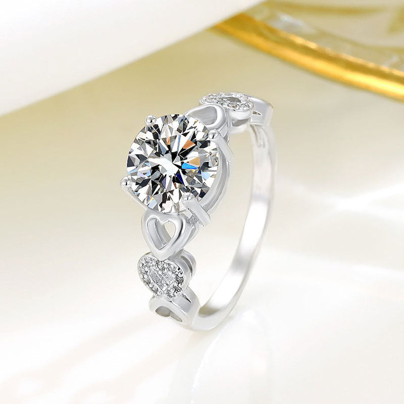 Imitation Moissanite Closed Ring
