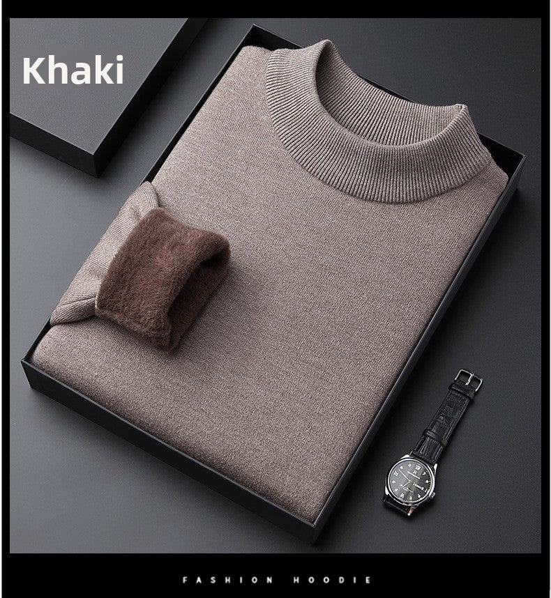 Men's Fleece Padded Sweater Long Sleeve Pullover