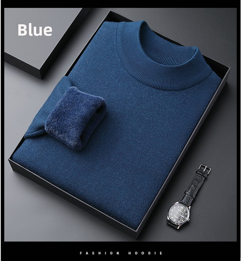 Men's Fleece Padded Sweater Long Sleeve Pullover