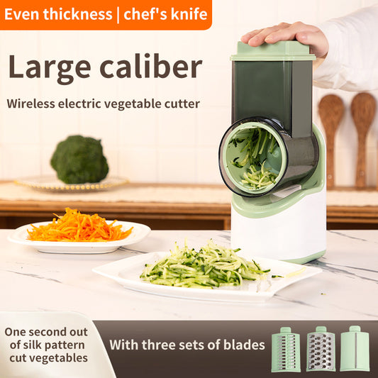 Multifunctional Electric Vegetable Cutter with Automatic Roller for Home Kitchen