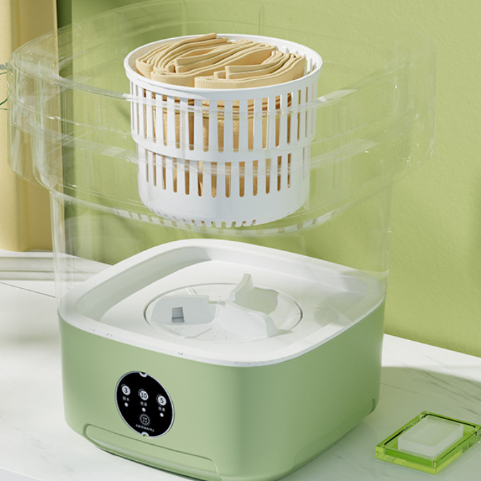 Folding washing machine portable automatic dormitory travel essential mini underwear socks washing machine