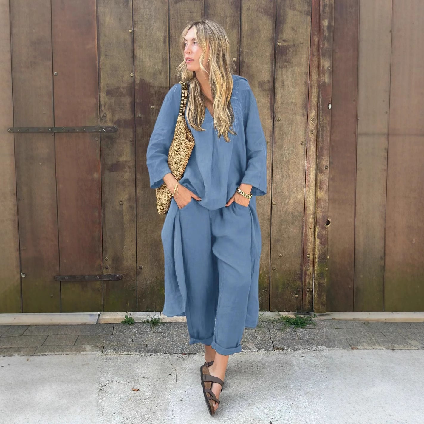 Women Cotton Linen Set