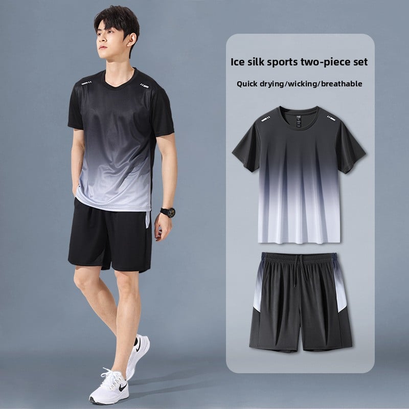Summer men's quick-drying sports outfit set