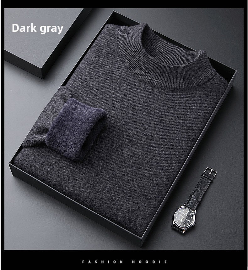 Men's Fleece Padded Sweater Long Sleeve Pullover