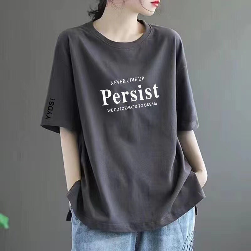 Plus-size women's short-sleeved shirts