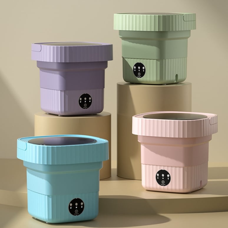 Folding washing machine portable automatic dormitory travel essential mini underwear socks washing machine