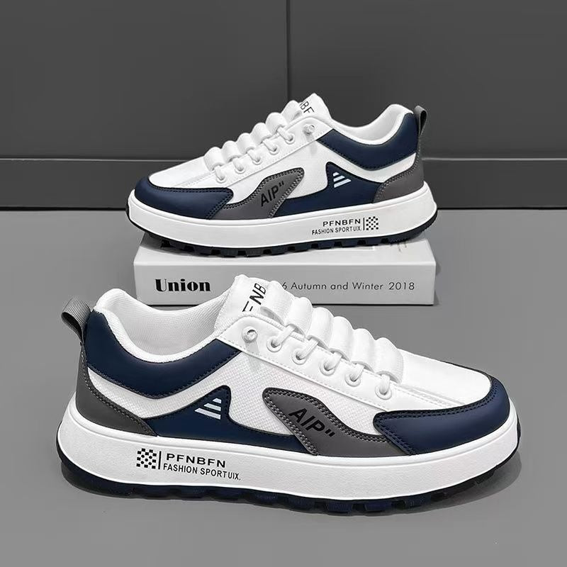 Leather men's casual durable slip-on shoes