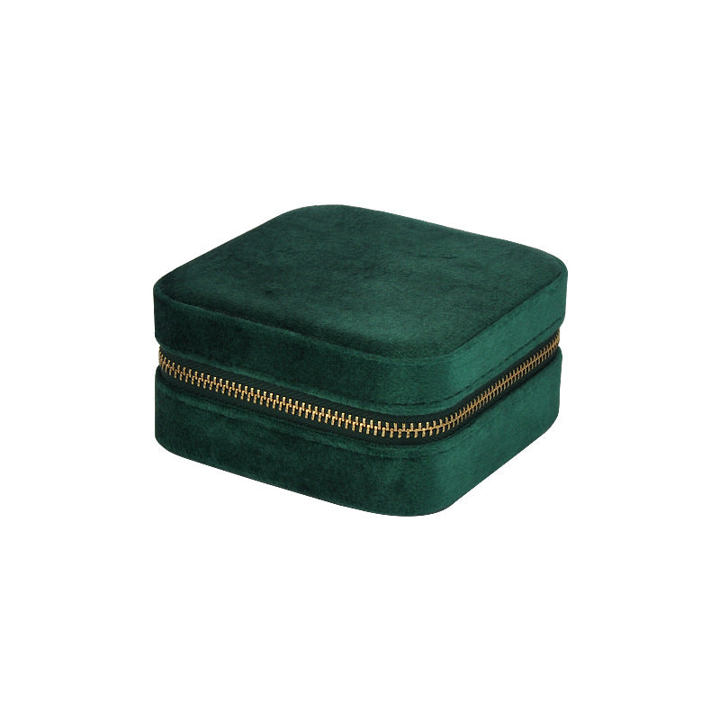 Portable mirror jewelry box