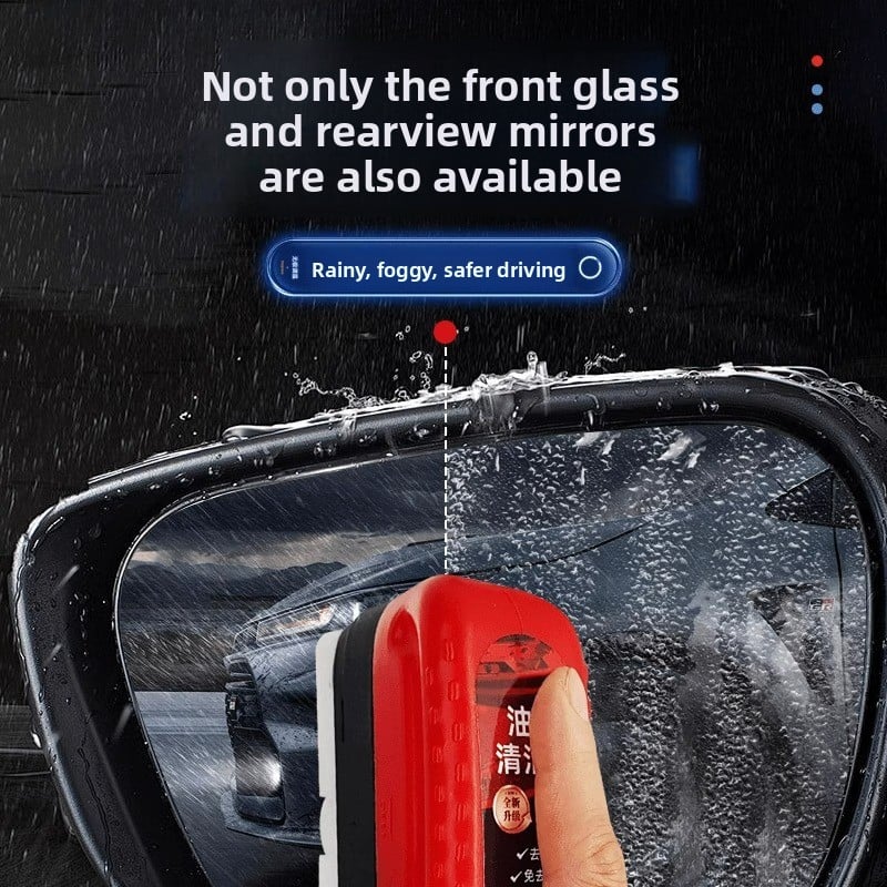 Automobile special glass oil film removal strong dirt removal cleaning front side window rearview mirror coating agent cleaning brush