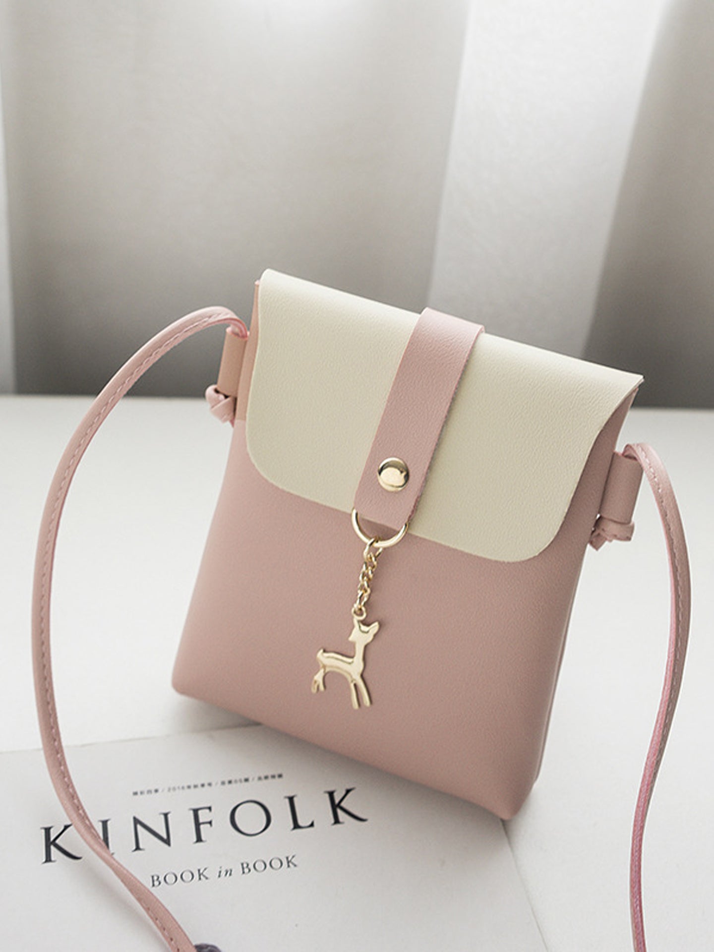 Coin Purse Summer Vertical Small Square Bag Fawn Shoulder Fancy Crossbody Bag Women's Small Bag Mini Mobile Phone Bag
