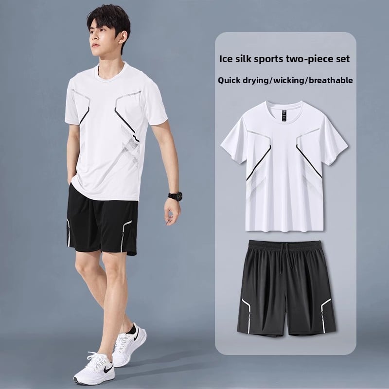 Summer men's quick-drying sports outfit set