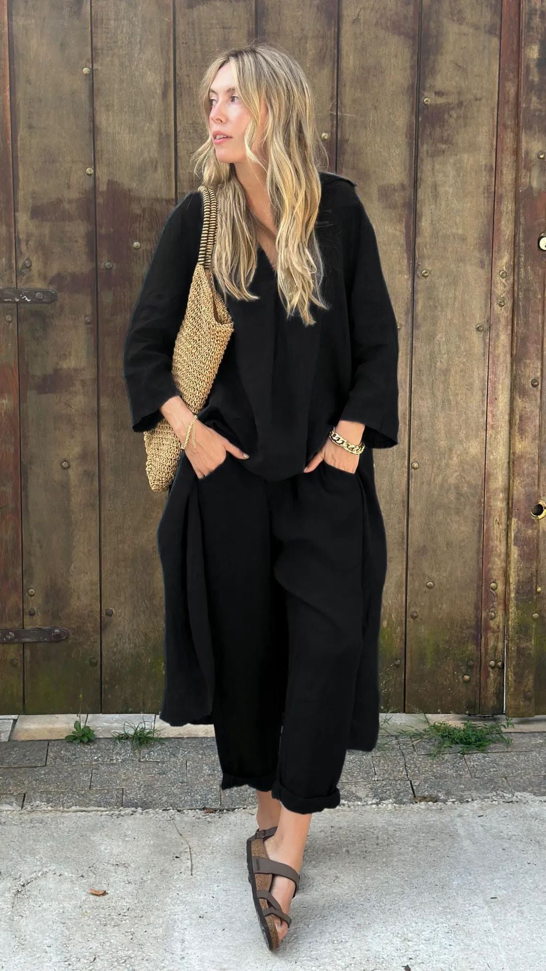 Women Cotton Linen Set