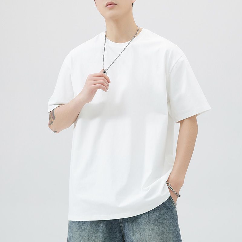 Pure cotton men's short-sleeved T-shirt