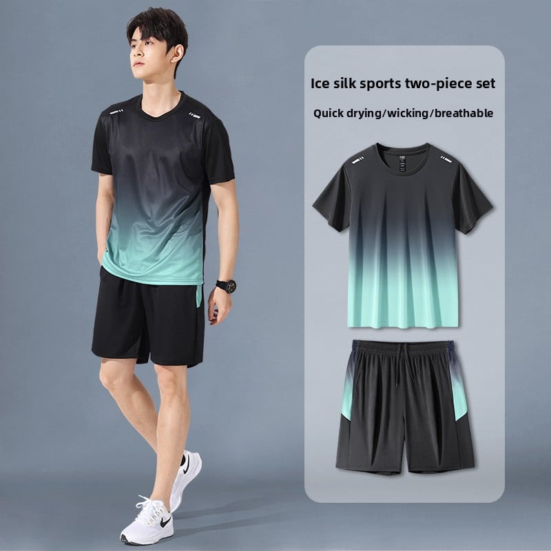 Summer men's quick-drying sports outfit set