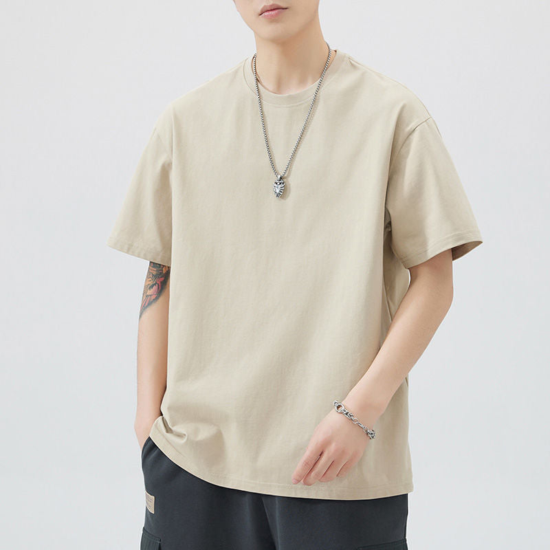 Pure cotton men's short-sleeved T-shirt