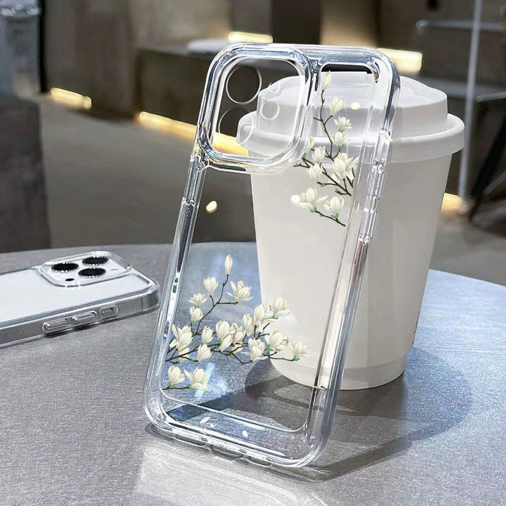 A phone case with a screen full of flowers