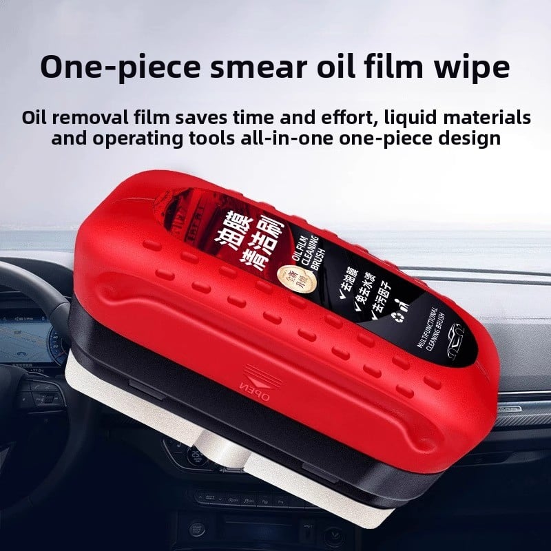 Automobile special glass oil film removal strong dirt removal cleaning front side window rearview mirror coating agent cleaning brush
