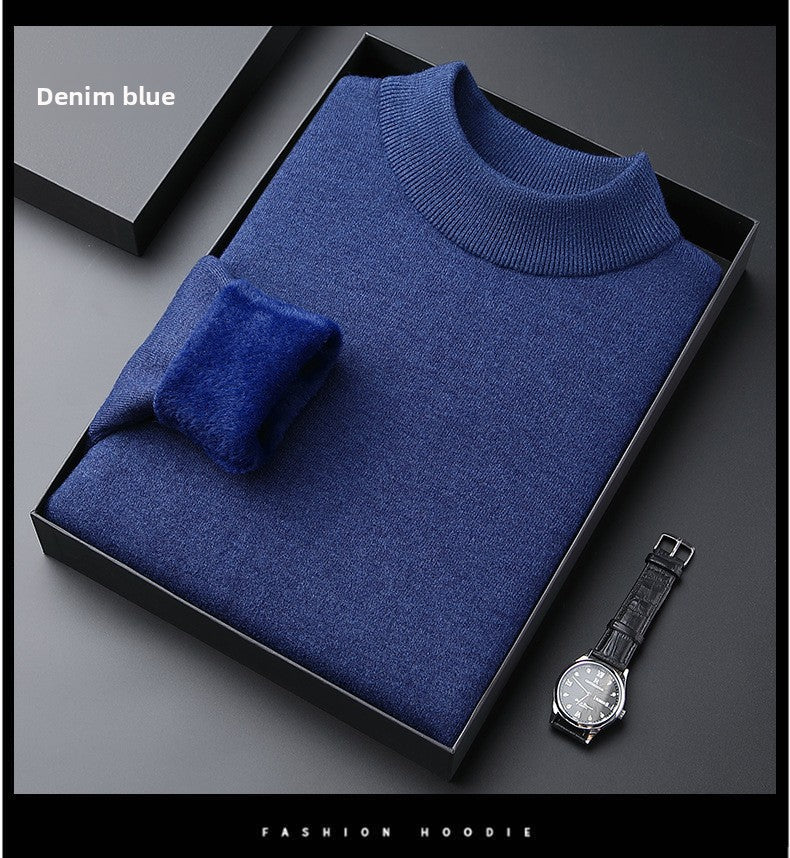 Men's Fleece Padded Sweater Long Sleeve Pullover