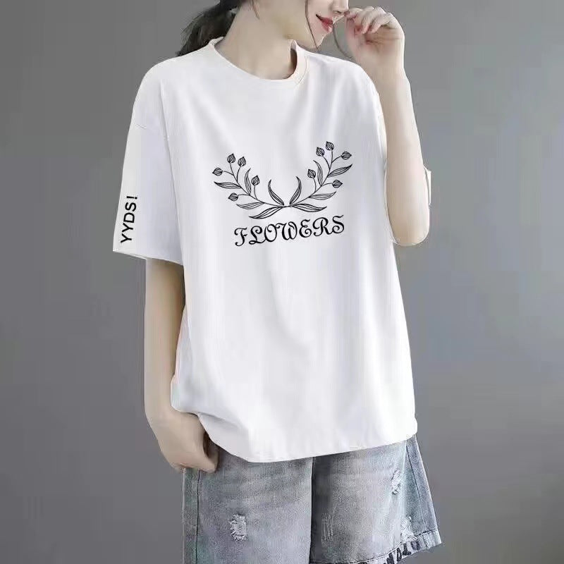 Plus-size women's short-sleeved shirts