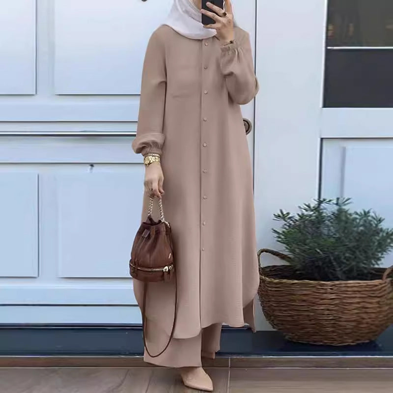 Two-piece Muslim women's clothing set
