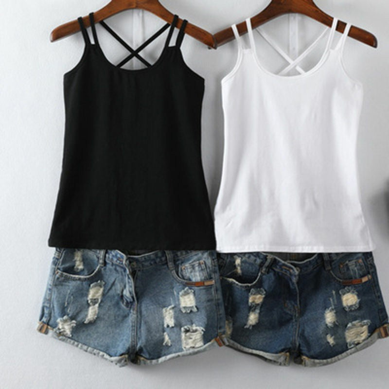 Women's top with straps