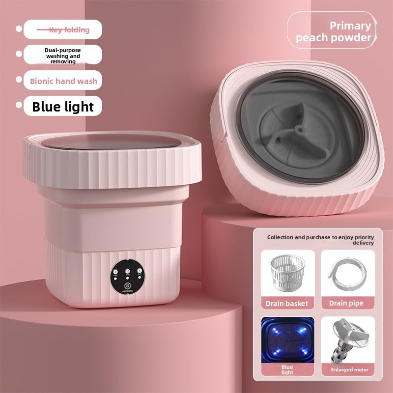 Folding washing machine portable automatic dormitory travel essential mini underwear socks washing machine