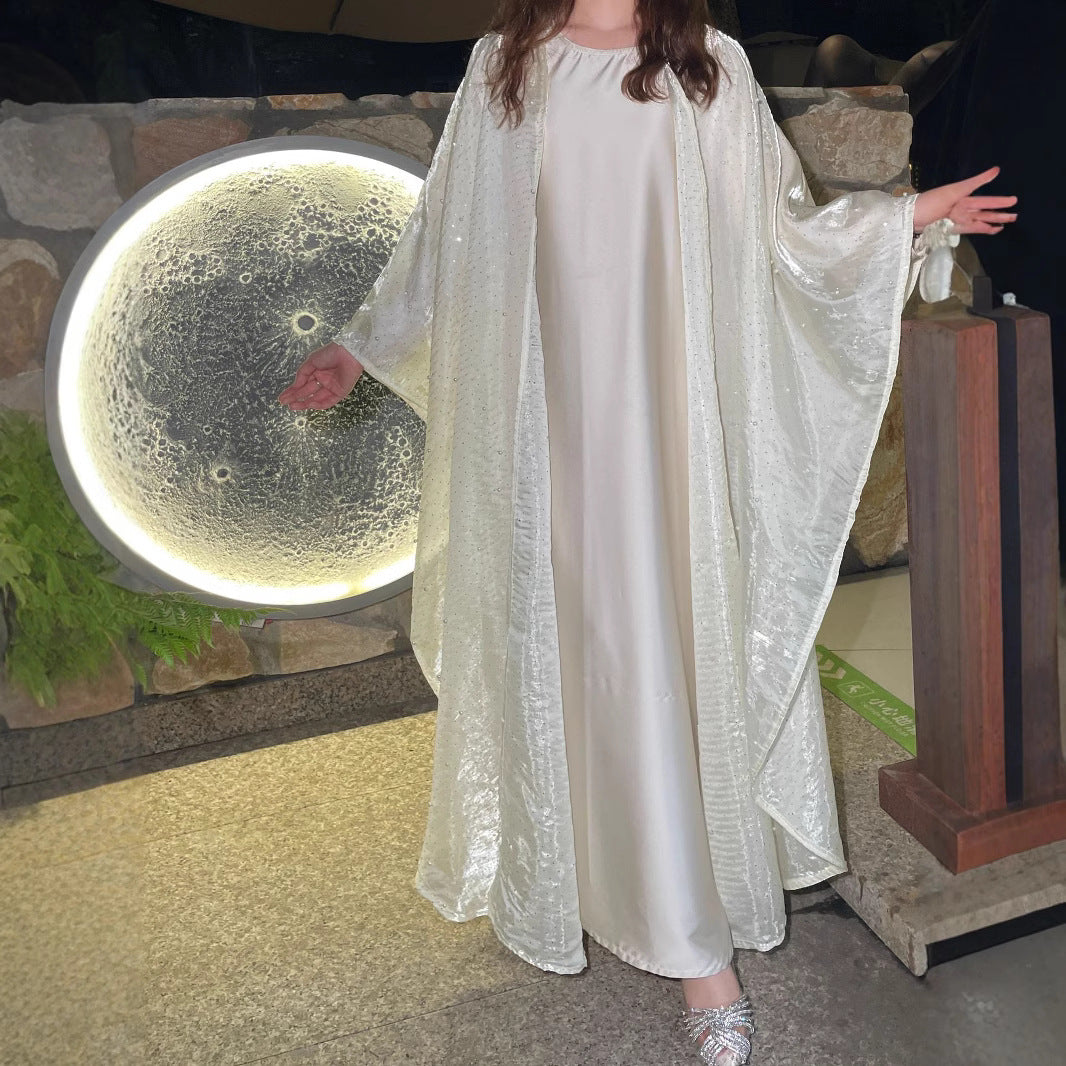 Stitched diamond bead robe