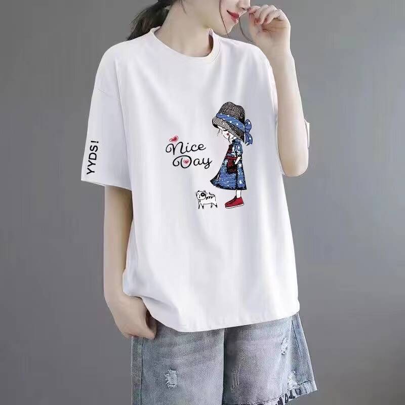 Plus-size women's short-sleeved shirts