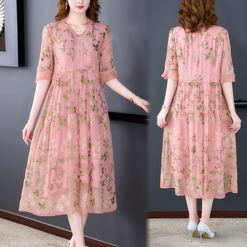 Mulberry silk cover-up dress