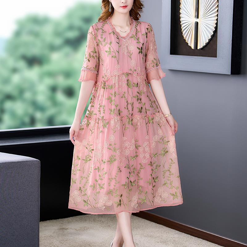 Mulberry silk cover-up dress