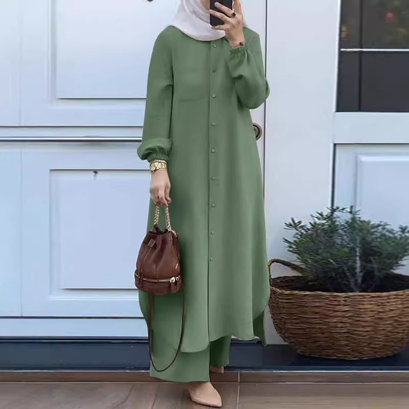 Two-piece Muslim women's clothing set