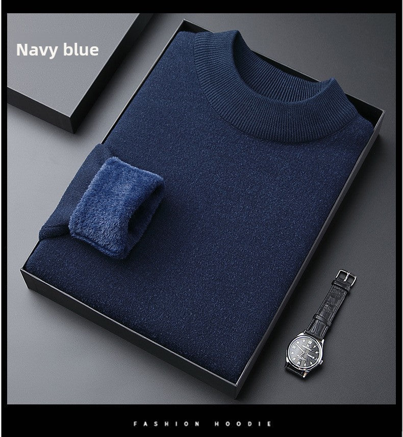 Men's Fleece Padded Sweater Long Sleeve Pullover