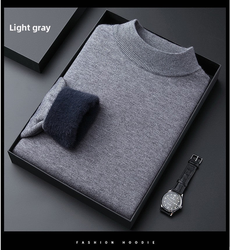 Men's Fleece Padded Sweater Long Sleeve Pullover