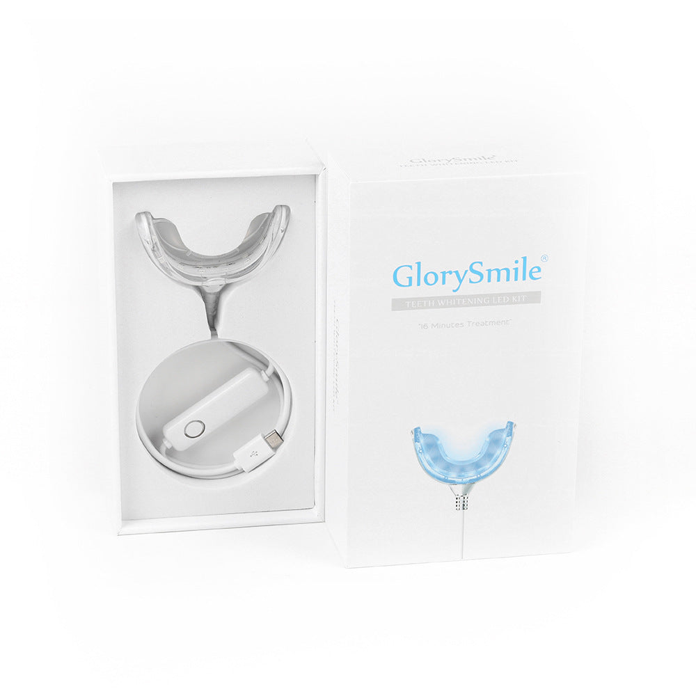 Portable Teeth Whitening Kit with LED Light and Gel