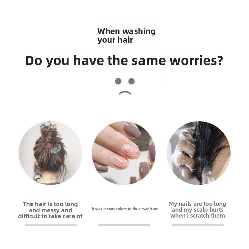 Massage scalp shampoo comb