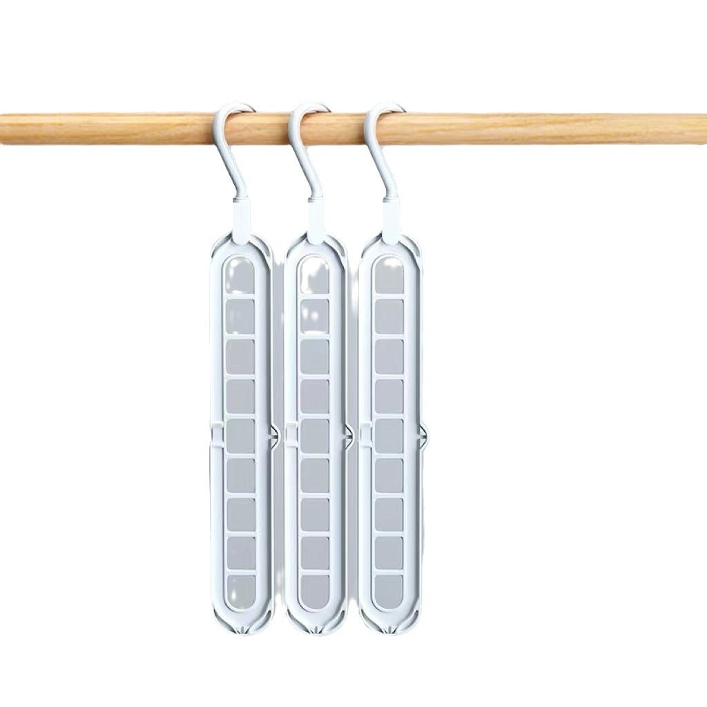 Multi-functional nine-hole drying rack household drying clothes storage artifact horizontal and vertical dual-purpose rack hanging to save space