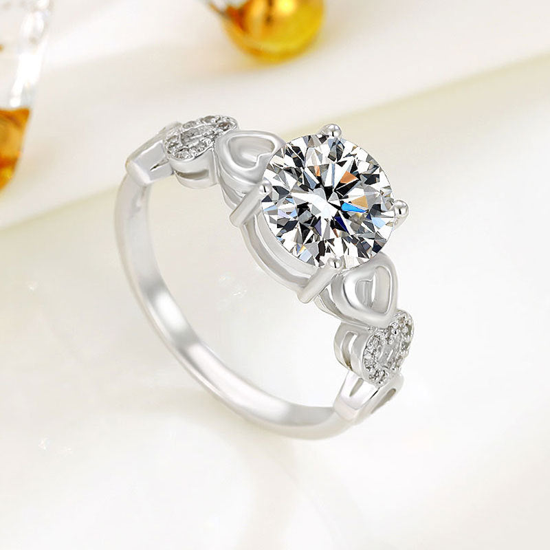 Imitation Moissanite Closed Ring