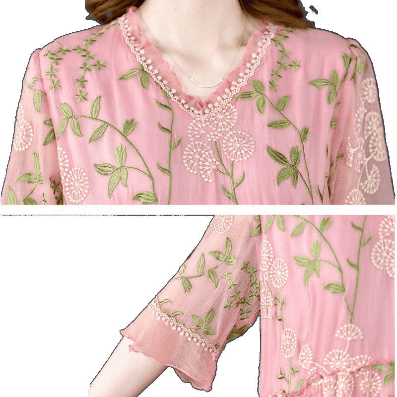 Mulberry silk cover-up dress