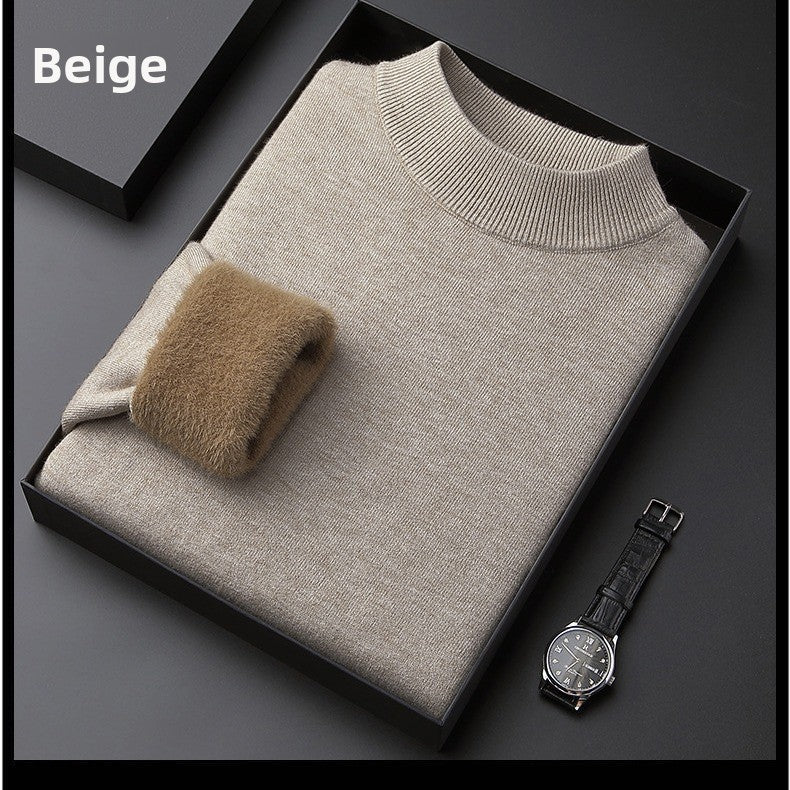 Men's Fleece Padded Sweater Long Sleeve Pullover