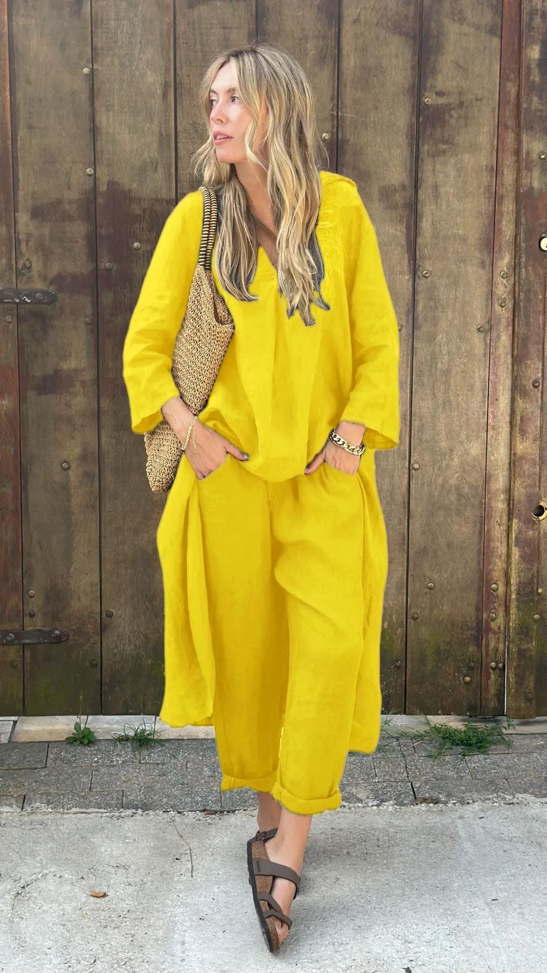 Women Cotton Linen Set