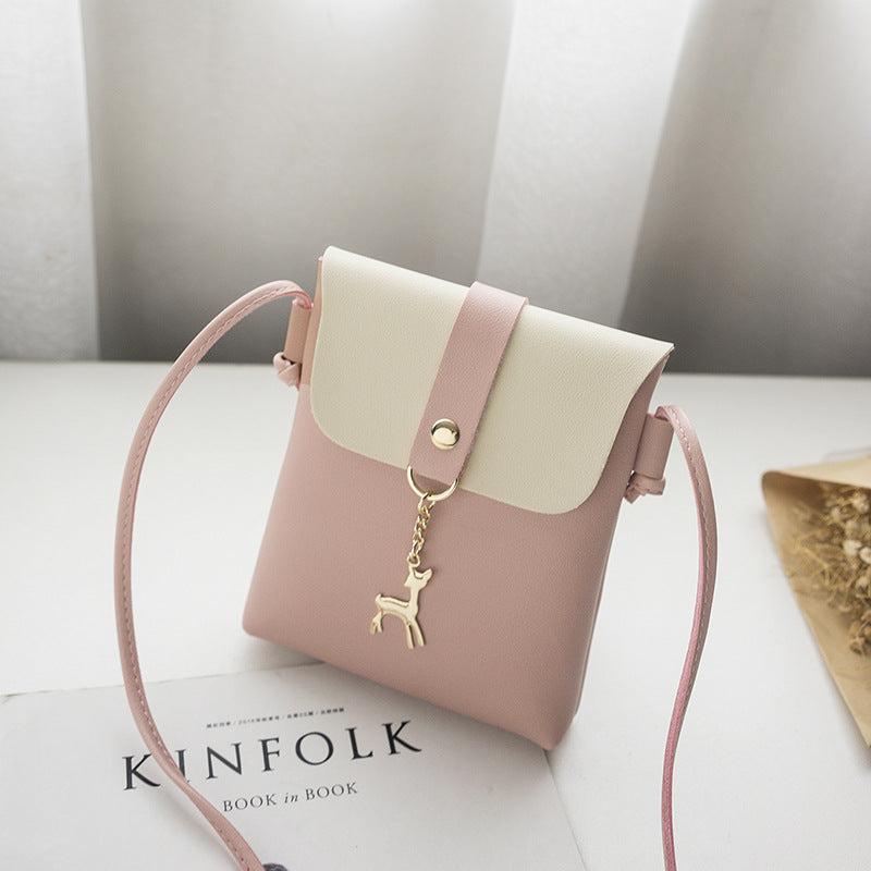 Coin Purse Summer Vertical Small Square Bag Fawn Shoulder Fancy Crossbody Bag Women's Small Bag Mini Mobile Phone Bag