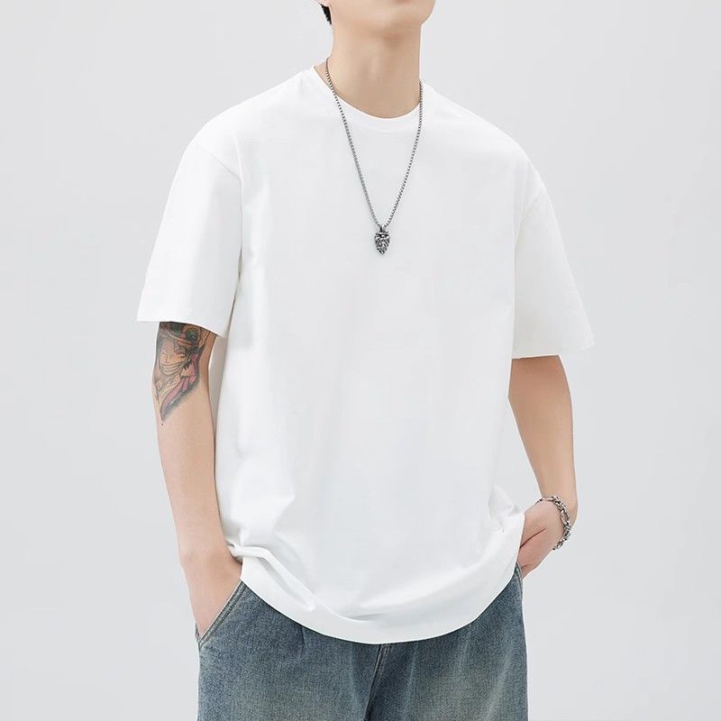 Pure cotton men's short-sleeved T-shirt