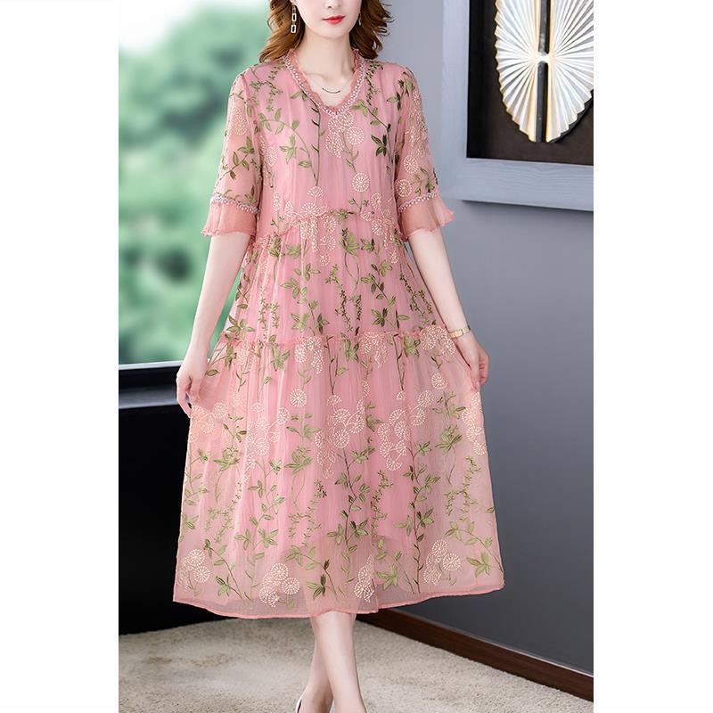 Mulberry silk cover-up dress
